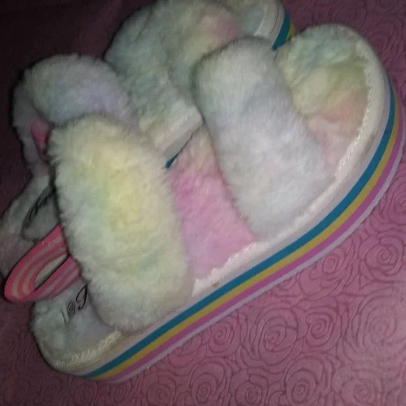 SOLD-pastel Rainbow Platform Sandals - Picture 5 of 7